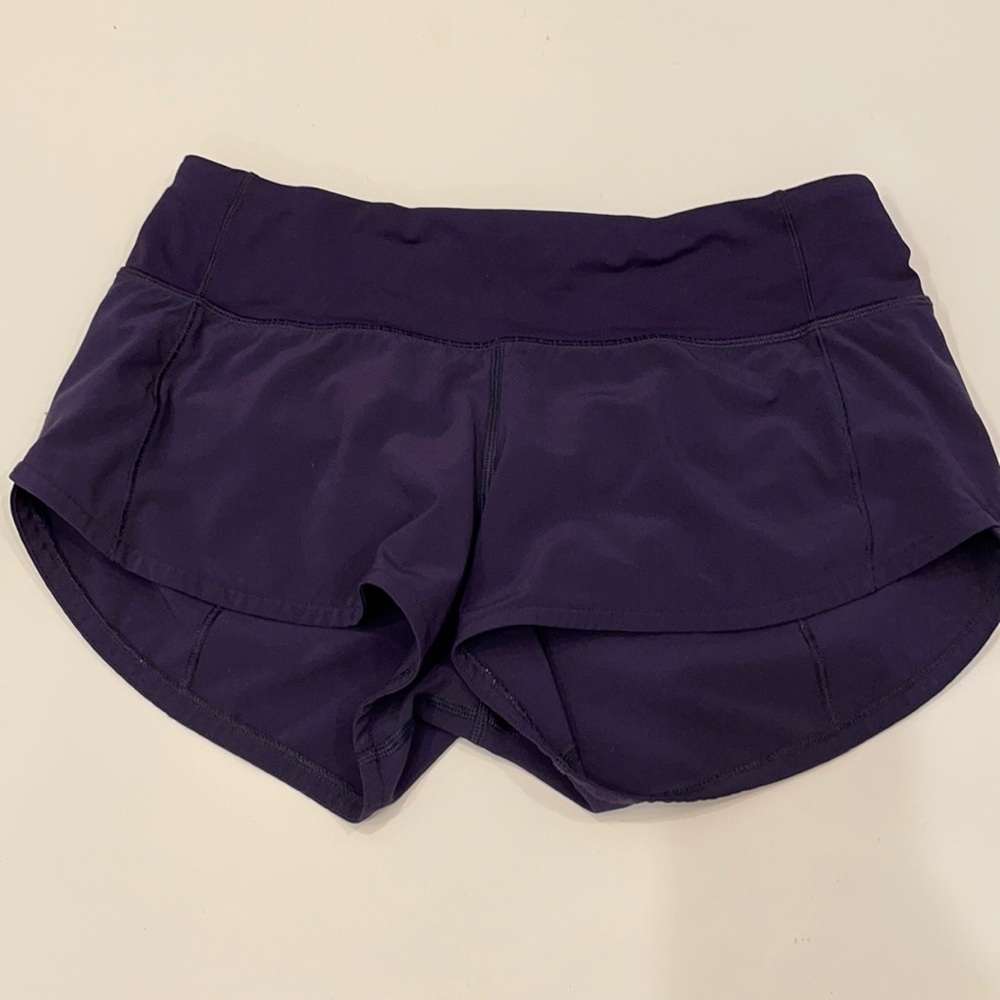 Lululemon Dark Purple Speed Shorts